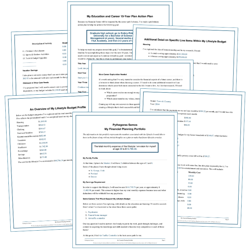 Financial Planning Portfolio Reports